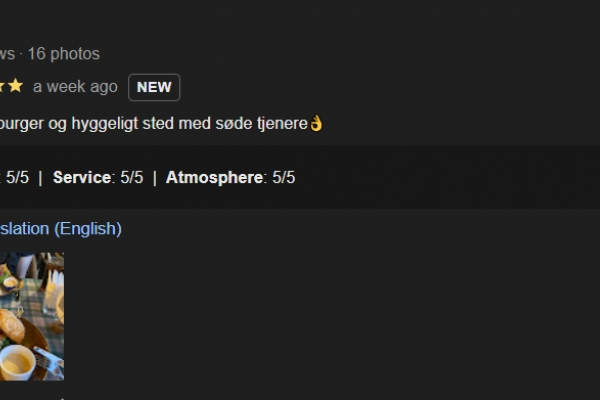Lækker burger og hyggeligt sted med søde tjenere👌